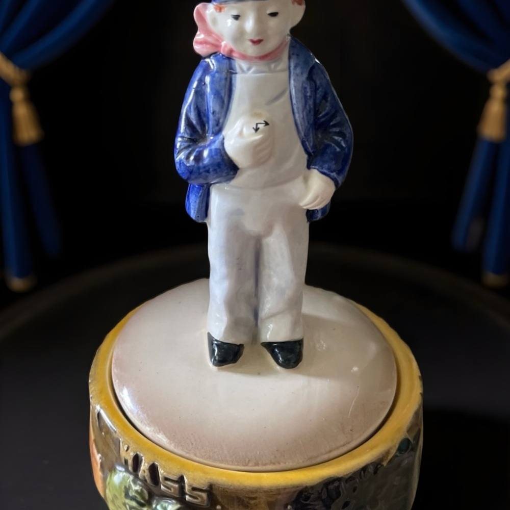 EDAVILLE RAILROAD MUSIC BOX SO. CARVER MASS Antique Conductor